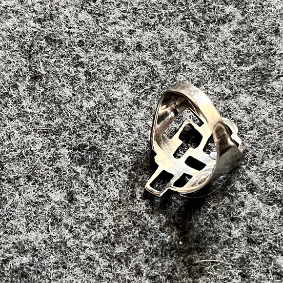 Geometric sterling silver ring - Picture 2 of 4